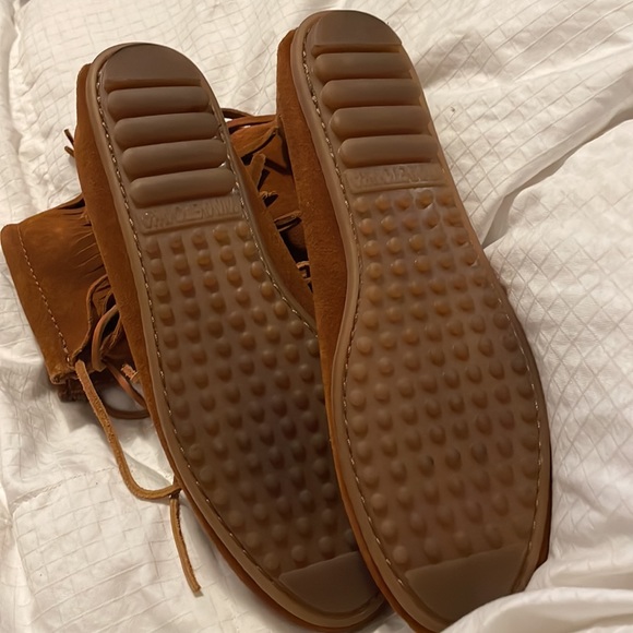Minnetonka Brown Suede Ankle Moccasins - Picture 5 of 8